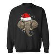 Elephant Christmas Zoo Safari Keeper Animal Lover Wildlife Sweatshirt