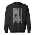 F-106 Delta Dart Cold War Jet Airplane Vintage Flag Sweatshirt