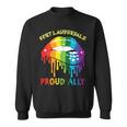 Fort Lauderdale Proud Ally Lgbtq Pride Sayings Sweatshirt