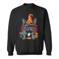 French Bulldog Witch Hat Halloween Costume Dog Lover Puppy Sweatshirt