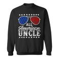 Funny All American Uncle Sunglasses Usa 4Th Of July Sweatshirt