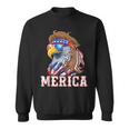 Funny Eagle Mullet 4Th Of July Usa American Flag Merica Mullet Funny Gifts Sweatshirt