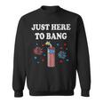 Funny Fourth Of July 4Th Of July Im Just Here To Bang 4 Sweatshirt