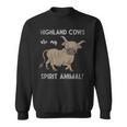 Funny Highland Cows Are My Spirit Animal Highland Cow Sweatshirt