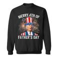Funny Joe Biden Merry 4Th Of Fathers Day Puzzled 4Th Of July Sweatshirt