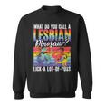 Funny Lesbian Dinosaur Joke Lesbian Sweatshirt
