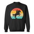 Funny Retro Western Cowgirl Gift For Girl Horse Riding Women Sweatshirt