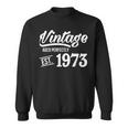 Funny Vintage Est 1973 45Th Years Old 45 Birthday Gift Sweatshirt
