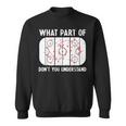 Funny What Part Of Hockey Dont You Understand Hockey Player Sweatshirt