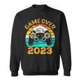 Game Over Class Of 2024 Video Games Vintage Graduation Gamer Sweatshirt