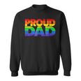 Gay Pride Proud Dad Lgbt Parent Fathers Day Sweatshirt