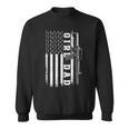 Girl Dad For Men Bullet And Rifle Usa Flag Fathers Day Sweatshirt