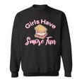 Girls Have Smore Fun Funny Smores Camper Girl Camping Sweatshirt