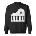 Grand Spinet Piano Player Simple Grunge Pianist Sweatshirt