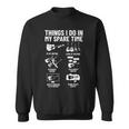 Guitar Player Outfit Musician Things I Do In My Spare Time Guitar Funny Gifts Sweatshirt