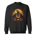 Halloween Scary Gaming Jack O Lantern Pumpkin Face Gamer Sweatshirt