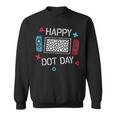 Happy Dot Day Gamers Boy Game Controller Colourful Polka Dot Sweatshirt