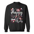 Happy Fourth Of July Patriotic American Us Flag 4Th Of July Patriotic Funny Gifts Sweatshirt