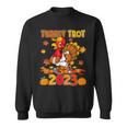 Happy Thanksgiving Day 2023 Pumpkin And Run Cute Turkey Trot Sweatshirt