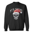 Heavy Metal Christmas Skull Santa Sweatshirt