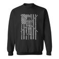 Hh-65 Dolphin Sar Rescue Helicopter Vintage Flag Sweatshirt