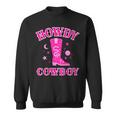 Howdy Rodeo Hot Pink Wild Western Yeehaw Cowgirl Country Gift For Womens Sweatshirt