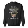 I Am The Storm Navy Veteran Sweatshirt