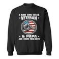 I Have Two Titles Veteran And Papa Fathers Day Gift For Mens Sweatshirt