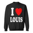I Heart Love Louis Cute Matching Couple Spouse Sweatshirt