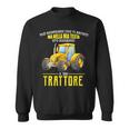 In My Head I Am Driving My Tractor Italian Words Sweatshirt