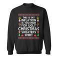 This Is My Inflation Is Too High For Ugly Christmas Sweaters Sweatshirt