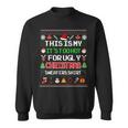 This Is My It's Too Hot For Ugly Christmas Sweaters Pixel Sweatshirt