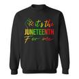 Its The Junenth For Me Free Ish Since 1865 Independence Sweatshirt