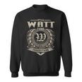 It's A Watt Thing You Wouldn't Understand Name Vintage Sweatshirt