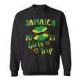 Jamaica 2023 Girls Trip With Jamaican Flag And Kiss Lips Sweatshirt