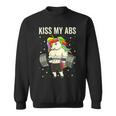 Kiss My Abs Workout Gym Unicorn Weight Lifting Sweatshirt