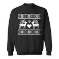 Knit Deer Ugly Christmas Sweater Style Sweatshirt