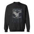 Land Of The Free Home Of The Brave Eagle Vertical Flag Sweatshirt
