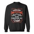 Leblanc Blood Runs Through My Veins Family Christmas Sweatshirt