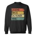 Legend Since October 1948 75 Years Old 75Th Birthday Sweatshirt