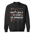 Most Likely To Christmas Matching Family Pajamas Sweatshirt