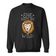 Lion She Keeps Me Wild Gifts For Lion Lovers Funny Gifts Sweatshirt