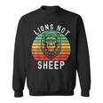 Lions Not Sheep Vintage Retro Sweatshirt