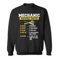 Mechanic Hourly Rate Funny Car Diesel Engineering Mechanic Gift For Mens Sweatshirt