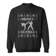 Merry Kickmas Taekwondo Christmas Ugly Sweater Xmas Sweatshirt