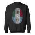Mexico & Guatemala Fingerprint Half Mexican Guatemalan Roots Sweatshirt