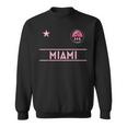 Miami Palm Tree Mini Pink Badge - 305 Area Code Edition Sweatshirt