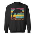 Miami Resident Vintage Dolphin Silhouette Souvenir Sweatshirt Miami Resident Vintage Dolphin Silhouette Souvenir Sweatshirt