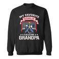 My Favorite Goalie Calls Me Grandpa Soccer Hockey Gift Sweatshirt