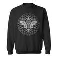 Mysticism Pagan Blackcraft Wiccan Scary Insect Occult Moth Sweatshirt